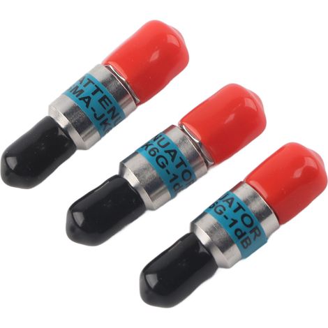 Atténuateurs coaxiaux RF en acier inoxydable SMA mâle-femelle, atténuation fixe de 1 à 30 dB, vendus directement du fabricant, 3 unités vendues. (1/4)