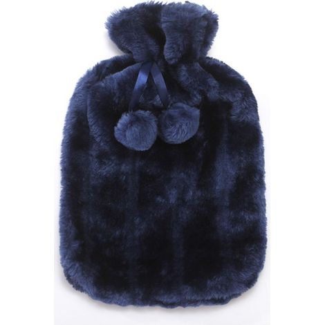 Bouillotte 2L bouillotte chauffante bouillotte adulte et enfant bouillotte isolante bouillotte lit peluche bouillotte, bleu (1/3)