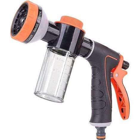 Multifunctional high-pressure water gun with 10 spray patterns, suitable for watering plants and washing cars. (1/5)