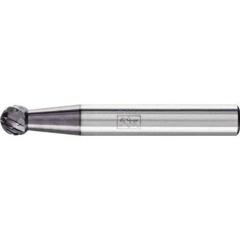 PFERD TOOLS Hartmetall Frässtift Kugel KUD Ø 06x05mm Schaft-Ø 6mm Z3P universal mittel kreuzverzahnt HICOAT (1/3)