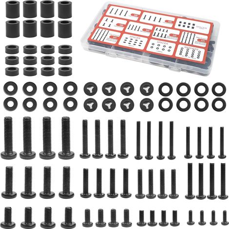 Kit de Vis pour Support TV – 92 Pièces, M4 à M8, Entretoises (1/5)