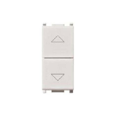 14062 due Pulsanti 1P No + No 10A Bianco Plana