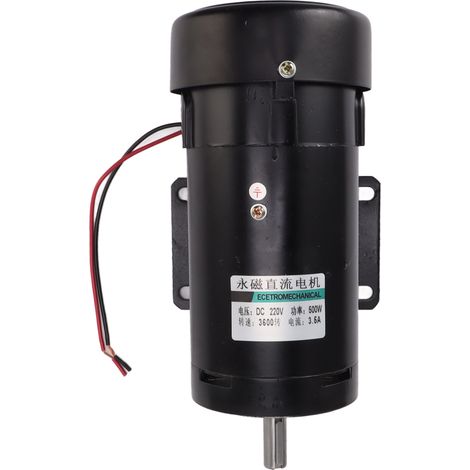 Moteur électrique à aimant permanent 500W DC220V 3600 tr/min, vitesse réglable pour perceuse, moteur à courant continu haute performance, 3600 tours/minute, usage professionnel. (1/5)