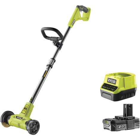 Detergente per pavimenti RYOBI 18V LithiumPlus OnePlus - Con spazzola metallica per giunti - 1 batteria 2,0 Ah - 1 caric (1/5)