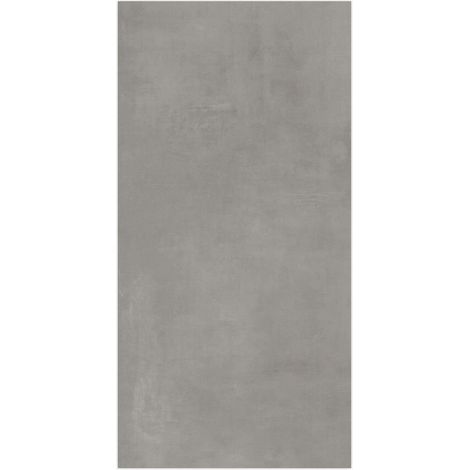 Carrelage effet Béton Gris Cendré 240x120x0,9 cm Mat Gravino - Mur intérieur (vendu par carton de 2,88 m²) - RO'MA CARRELAGE