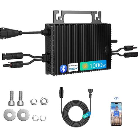 Micro Onduleur, Installation Plug and Play, Fonctionnement à Haute Efficacité, NBQ1000-EU, 230V-c, 22-50V-c (1/2)