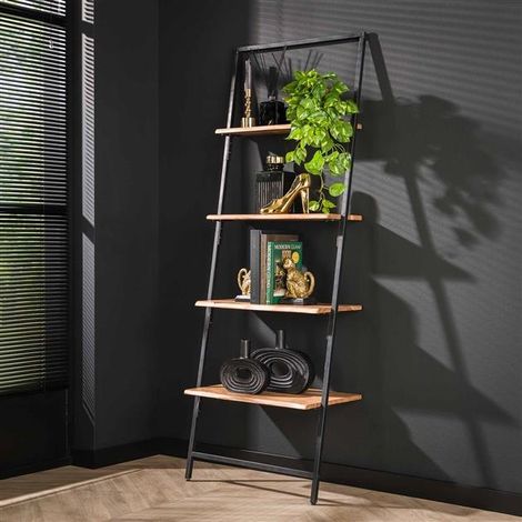 Industrial Wall Shelf Gem Solid Acacia Wood (1/5)