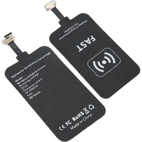 Wireless Charger,USB c 2000ma wireles 10W Fast Charging Receiver Type C Interface Charger Receiver Chip for Mobile Phones (1/5)