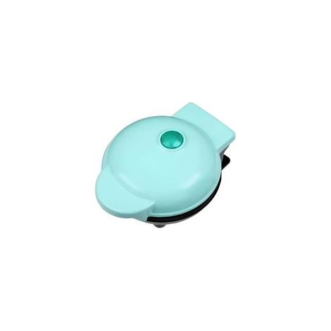 Mini Gaufrier,Machine à Gaufres Belges,Appareil à Gaufres Avec Revêtement Antiadhésif,Moule à Mini Gaufres,350W,pour Gaufres,Sandwichs et Diverses Préparations (Vert) (1/5)