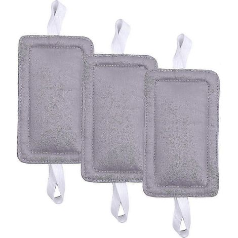 -Türdämpfer, Türstopper, Türschließer-Polster, Kinderzimmertürdämpfer, Türriegelabdeckung, 3er-Pack (Grau) (1/3)
