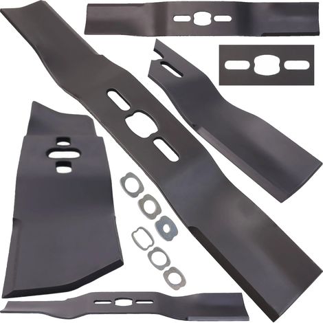 Lame universelle pour tondeuse à gazon 43cm pour Rasenmäher ⌀10 16 18mm (1/5)