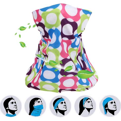 Cache-col multifonction sport 4 pièces anti-UV pour visage et cou (1/5)