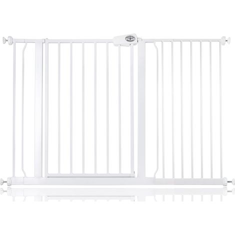Bettacare Easy Fit Gate, 126.7cm - 134.7cm, White, Pressure Fit Stair Gate, Baby Gate for Doors Hallways and Spaces
