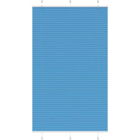 Plissee Blau 120x200 cm Stoffbreite 119,4 cm Polyester