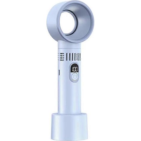 Ventilateur sans pales à 100 niveaux de puissance avec affichage numérique intelligent et chargement USB - Ventilateur portable à main haute puissance B (1/5)