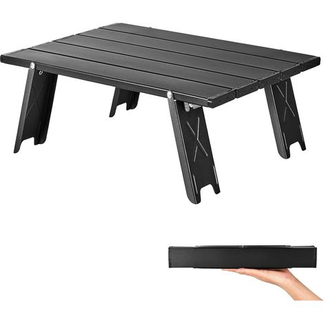 Klapptisch – Campingtisch – Mini-Klapptisch für draußen – 39,5 x 28 x 12,5 cm – Hohe Belastbarkeit – Leicht zu verstauen – Leicht und einfach zu transportieren – S (1/5)