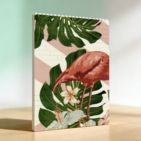 Cadre de couple DIY en briques de construction, cadeau d’anniversaire (1/5)