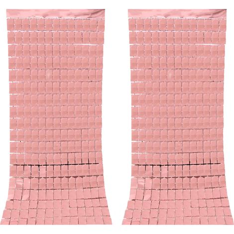 Tenda di decorazione per feste in oro rosa, adatta per compleanni, matrimoni, feste, battesimi (1/5)