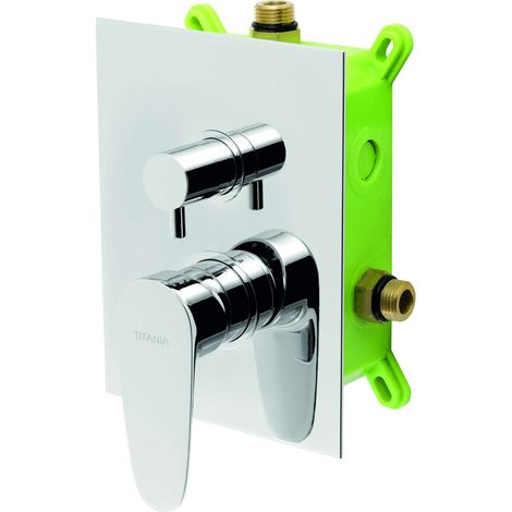 Novaservis Titania Smart - Unterputz-Armatur für 2 Geräte, mit Körpereinbau, Chrom BOX98051R,0