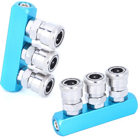 Raccord rapide pour compresseur d'air de type C, coupleur rapide, composants pneumatiques en alliage d'aluminium (1/5)
