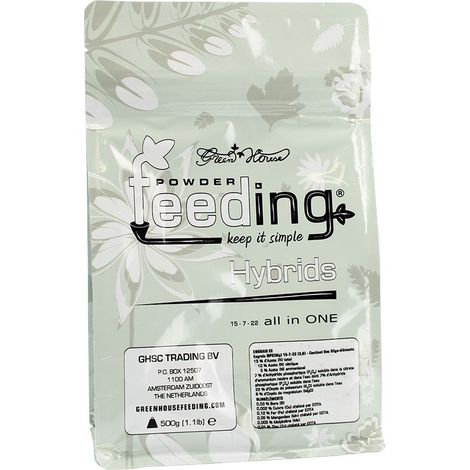 Engrais HYBRIDS Powder Feeding 500g - GREEN HOUSE (1/2)