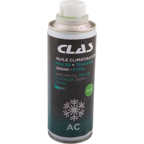Huile climatisation pag 68 + traceur 250ml - r134aHuile climatisation PAG 68 + traceur 250ml - R134a - CO 6135 - CLAS Equipements