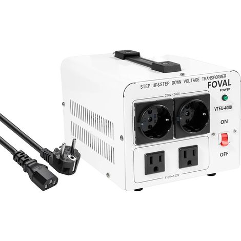 Spannungstransformator, AC110V auf AC220V, 220V auf 110V, VTEU-4000W weiß (1/2)