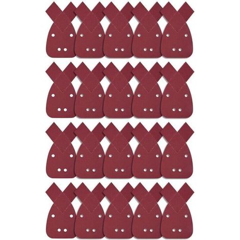 20 Pièces Feuilles Abrasives Triangles Feuilles de Ponçage 180 Grain Mouse Sanding Sheet Papier Abrasif pour Black and Decker Detail Palm Sander (1/4)