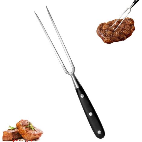 Fourchette à gaufres - viande, acier inoxydable, brochette à guimauve, portion 30 cm, accessoires pour machines... - AquaForge (1/5)