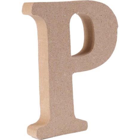 MINKUROW Lettere decorative in legno (P) Colore originale 26 Alfabeto opzionale per nomi decorativi per bambini, matrimoni, feste di compleanno, decorazioni per la casa e la camera da letto