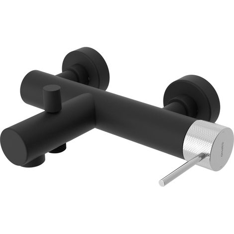 Sapho Ultrasan - Mitigeur de baignoire, noir mat/chrome UT010VBC (1/4)