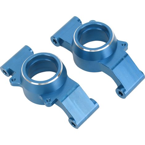 paire de porte-moyeux arrière RC portables et flexibles en alliage d'aluminium CNC, remplacement pour axe de roue arrière TRAXXAS 1/5 bleu (1/5)