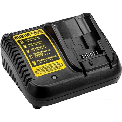 Chargeur Batterie 12V 14.4V 18V 20V Compatible DCB118 DCB201 DCB206 DCB140 DCB121 Prise US (1/4)