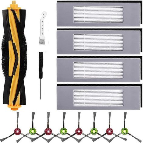 Brosses principale/latérale filtre pour Ecovacs Deebot Ozmo 920, 950, T8, N8, T9 série aspirateur robot nettoyeurs (1/5)