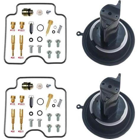 FREEWIND XF650 Motorcycle Carburetor Repair Kit All Years 650cc Float Diaphragm Parts Carb Rebuild Kit(Repair Plunger)