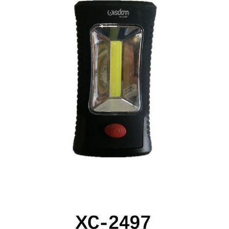 TRADE SHOP - Mini Lampada Luce Lavoro Led Cob Torcia Magnetica Portatile A Batteria Xc-2497 -