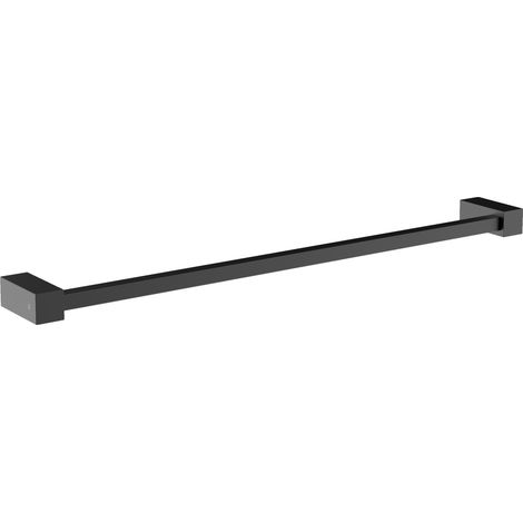 Badetuchhalter Bernstein OLA Edelstahl 62x7,8cm Eckig Schwarz matt