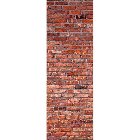 Poster Thème mur de brique rouge - 90 x 270 cm (1/3)