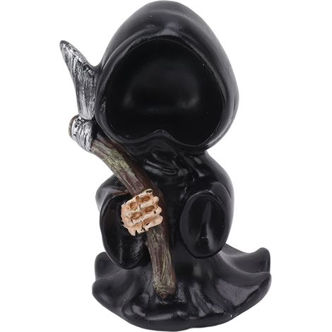 Statue de Grim Reaper Résine Gothique avec Fauchelle pour Décor et Halloween (1/5)