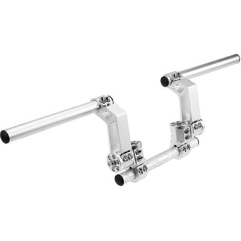 Guidon réglable pour moto, système de guidon amovible pour scooter 125 cm3 argenté (1/5)
