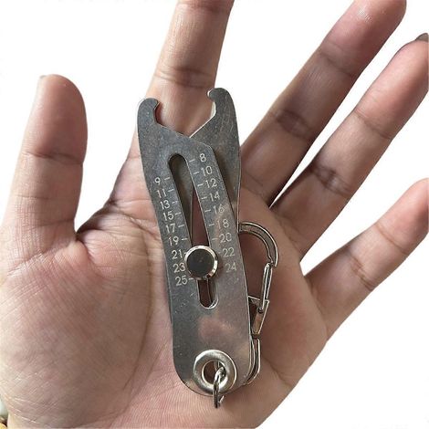 Vérificateur de taille de filetage portable et précis (photo couleur) (1/5)