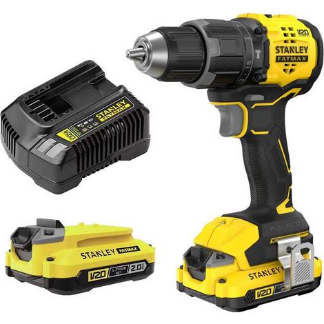 Taladro Percutor Sin Escobillas 60 Nm - Lithium 18V - 2 Baterías de 2 Ah en Kit - SFMCD716D2T-QW STANLEY FATMAX V20 (1/2)