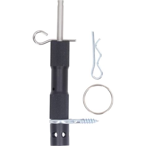 Alarme périmétrique aluminium - Fil ressort - Camping maison - Noire (1/5)