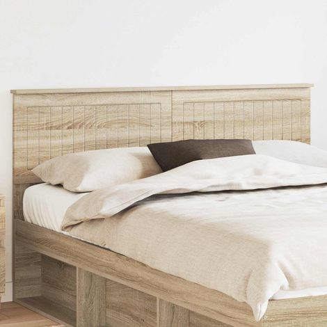vidaXL Cabecero Roble Sonoma Madera de ingeniería (1/5)