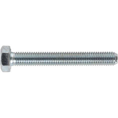 Sealey 8.8 Zinc Plated HT Setscrew M8 x 60mm, DIN 933 - Pack of 50 SS860
