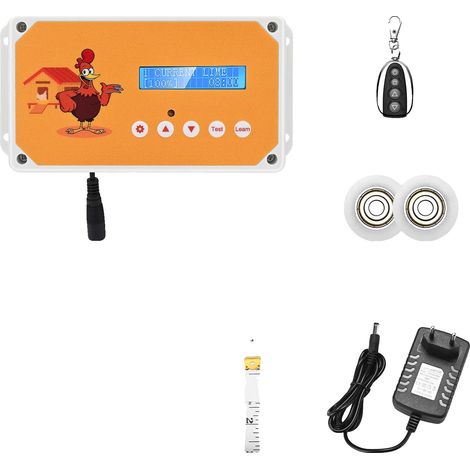 Puerta automática para gallinero, control inalámbrico, ahorro de energía, solo caja para EU 220V (1/2)