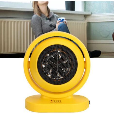 Chauffage de bureau haute puissance, chauffage rapide, économie d'énergie, petit appareil de chauffage électrique portable pour la maison, prise ue jaune, 220V (1/4)