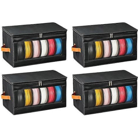 4er-Pack Aufbewahrungsbox für 3D-Druckfilament, wiederverwendbarer Filamentbehälter für 3D-Druck, fasst bis zu 24 Rollen (1/5)