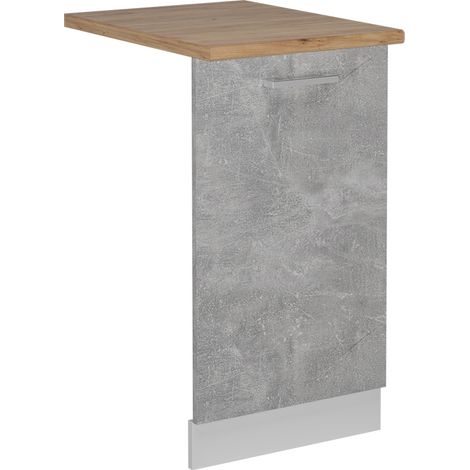 Panneau de lave-vaisselle R-Line, Béton, 45cm , PT Chêne, Vicco (1/5)