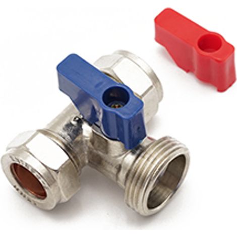 Primaflow Pf Wash Mac Valve Tee 15mm x 15mm x 3/4" CP (1/2)